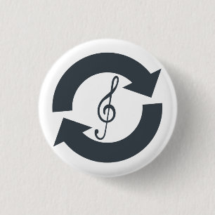 Badge Rond 2,50 Cm La "récupération retentit" l'insigne de bouton