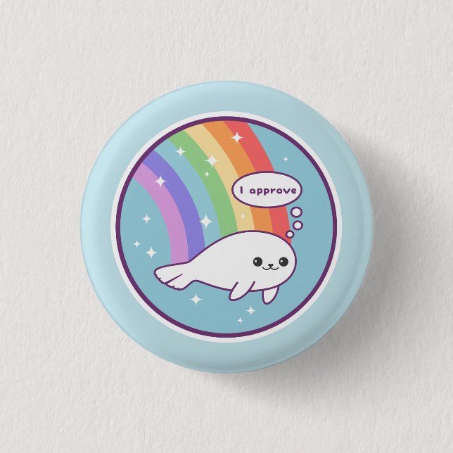 Badge Rond 2,50 Cm Label mignon (Devant)