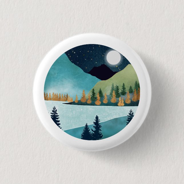 Badge Rond 2,50 Cm Lac Moonrise (Devant)
