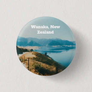 Badge Rond 2,50 Cm Lac Wanaka, Île du Sud, Nouvelle-Zélande