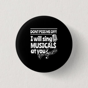 Badge Rond 2,50 Cm L'acteur vous chantera des comédies musicales
