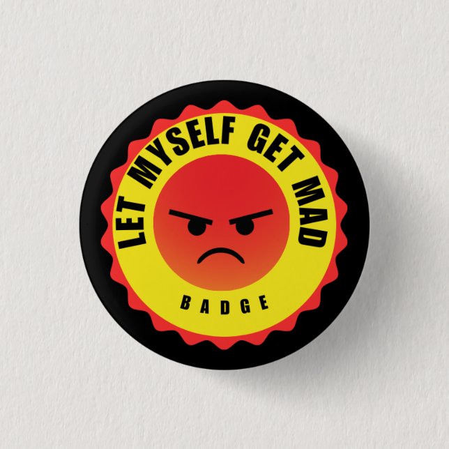 Badge Rond 2,50 Cm Laisse-Moi Me Faire Mal (Devant)