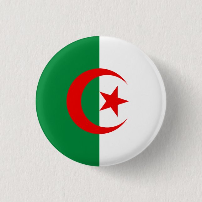 Badge Rond 2,50 Cm L'Algérie (Devant)