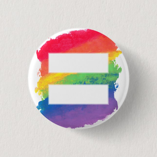 Badge Rond 2,50 Cm L'amour égale l'amour - 1" bouton (Devant)