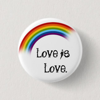Badge Rond 2,50 Cm L'amour est l'amour.