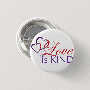 Badge Rond 2,50 Cm L'amour est un bouton