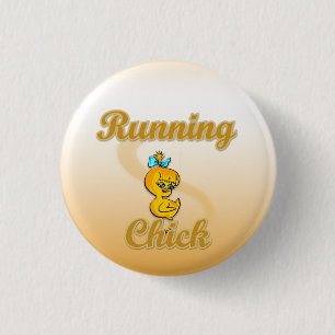 Badge Rond 2,50 Cm Lancer le poussin