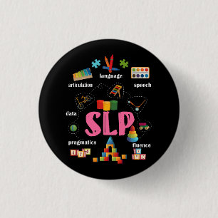 Badge Rond 2,50 Cm Langue de parole Pathologiste Pathologiste de la p