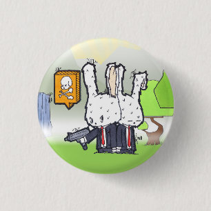 Badge Rond 2,50 Cm Lapins de tueur