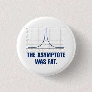Badge Rond 2,50 Cm L'asymptote était grosse