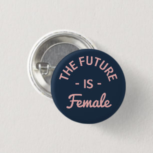 Badge Rond 2,50 Cm "L'avenir est" féministe féminin