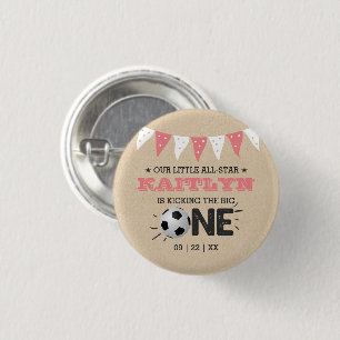 Badge Rond 2,50 Cm Le Big One   Football 1er anniversaire