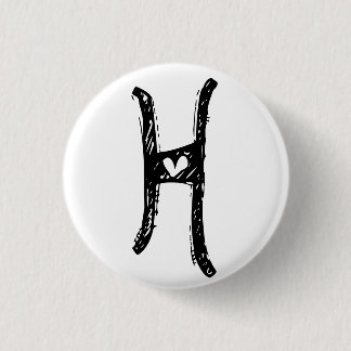 Badge Rond 2,50 Cm le bouton de H