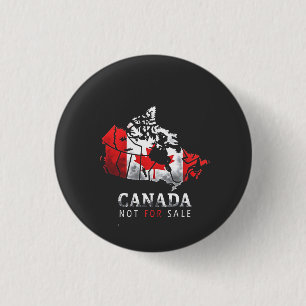 Badge Rond 2,50 Cm Le Canada n'est pas à vendre Drôle Trump Amérique