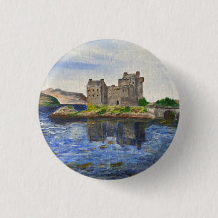 Badge Rond 2,50 Cm Le château Eilean Donan