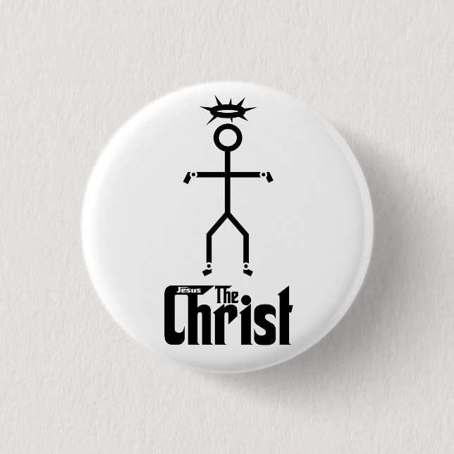 Badge Rond 2,50 Cm Le Christ (Devant)
