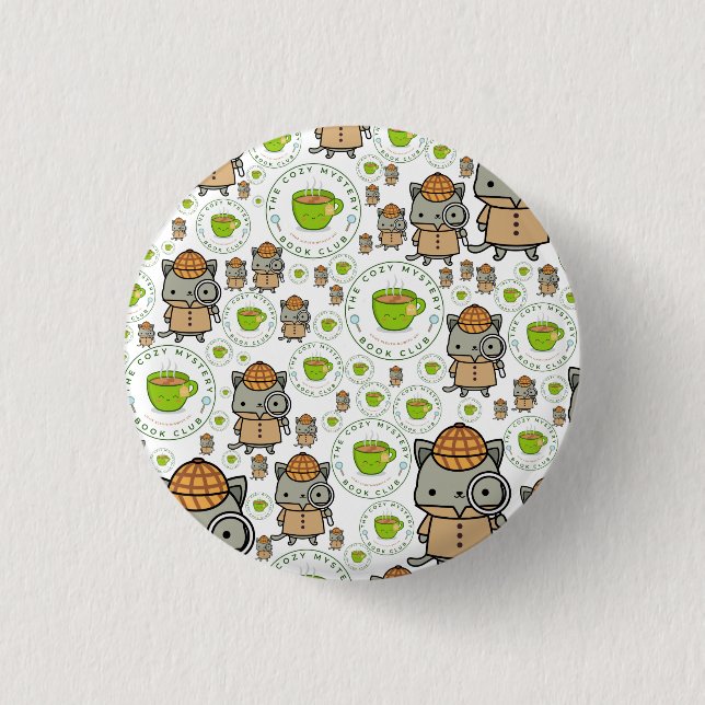 Badge Rond 2,50 Cm Le Cosy Mystery Book Club (Devant)
