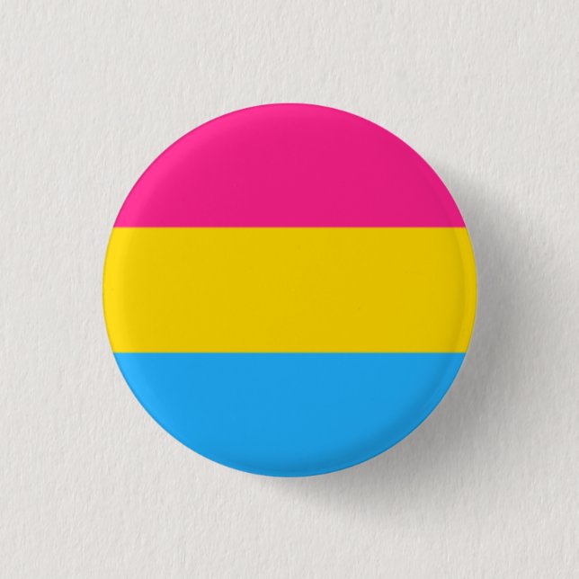 Badge Rond 2,50 Cm le féministe pansexual de drapeau de fierté de (Devant)
