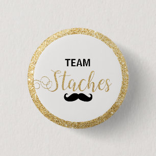 Badge Rond 2,50 Cm Le genre de Staches d'équipe indiquent le jeu de