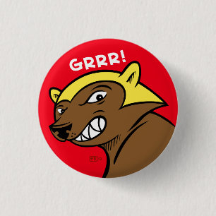 Badge Rond 2,50 Cm Le GRRR ! Pin
