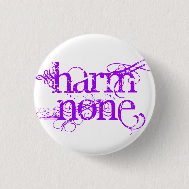 Badge Rond 2,50 Cm Le mal aucun se boutonnent (Devant)