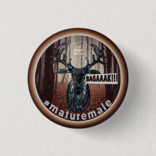 Badge Rond 2,50 Cm Le mâle mature