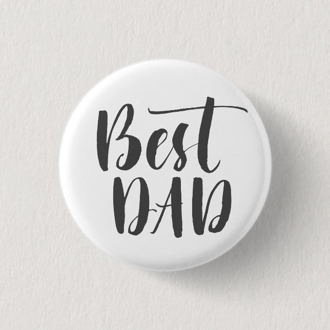 Badge Rond 2,50 Cm Le meilleur bouton de papa (Devant)