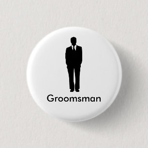 Badge Rond 2,50 Cm Le meilleur homme ou le Groomsman