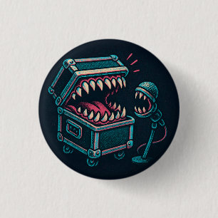 Badge Rond 2,50 Cm Le Mimique du karaoké