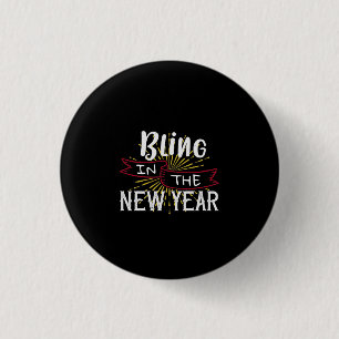 Badge Rond 2,50 Cm Le Nouvel An