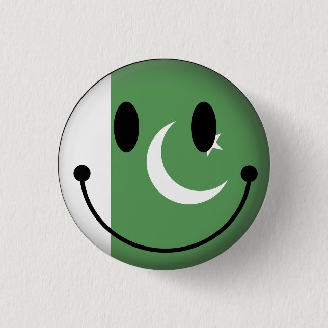 Badge Rond 2,50 Cm Le Pakistan (Devant)