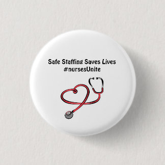 Badge Rond 2,50 Cm Le personnel sûr sauve les vies…. Portez-le !