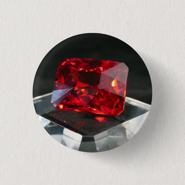 Badge Rond 2,50 Cm Le Red Jack Ruby (Devant)