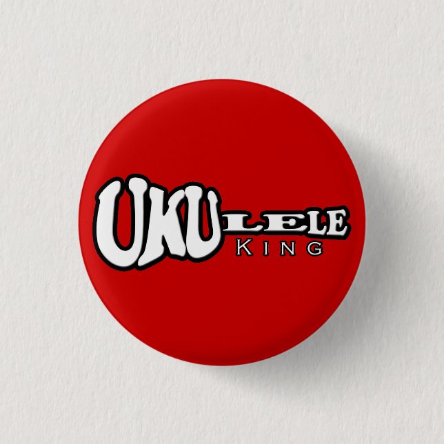 Badge Rond 2,50 Cm Le Roi Small Button d'ukulélé (Devant)