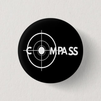 Badge Rond 2,50 Cm Le seul bouton de boussole que la plupart des adep