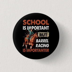 Badge Rond 2,50 Cm L'École Est Importante Mais La Meilleure Course De