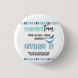Badge Rond 2,50 Cm L'équipe de pharmacie merci