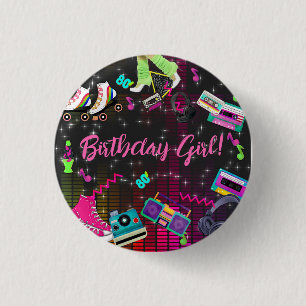 Badge Rond 2,50 Cm Les années 80 rétro, rétro, n'importe quel âge