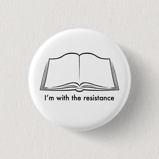 Badge Rond 2,50 Cm Les bibliothécaires mènent la résistance (Devant)