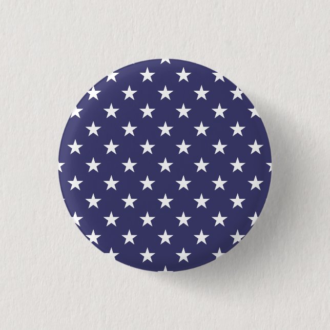 Badge Rond 2,50 Cm Les Etats-Unis marquent les étoiles blanches sur (Devant)