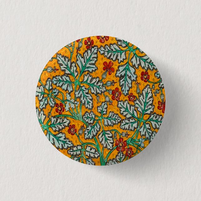 Badge Rond 2,50 Cm Les fleurs jaunes de Betty (Devant)