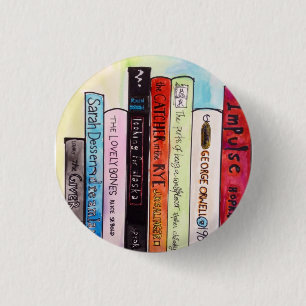 Badge Rond 2,50 Cm Les livres I aiment/amours