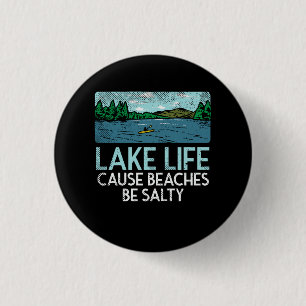 Badge Rond 2,50 Cm Les plages salées Lake Life
