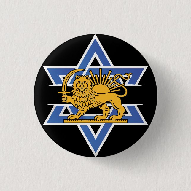 Badge Rond 2,50 Cm Les positions iraniennes avec Israël (Devant)