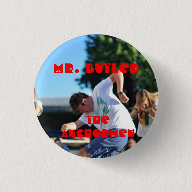 Badge Rond 2,50 Cm Les présentateurs : Maître d'hôtel d'Éric (Devant)