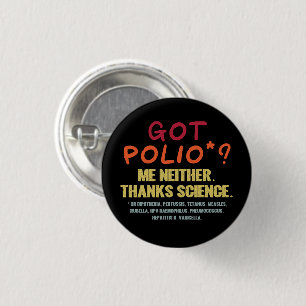 Badge Rond 2,50 Cm Les vaccins fonctionnent grâce Science Épidémiolog