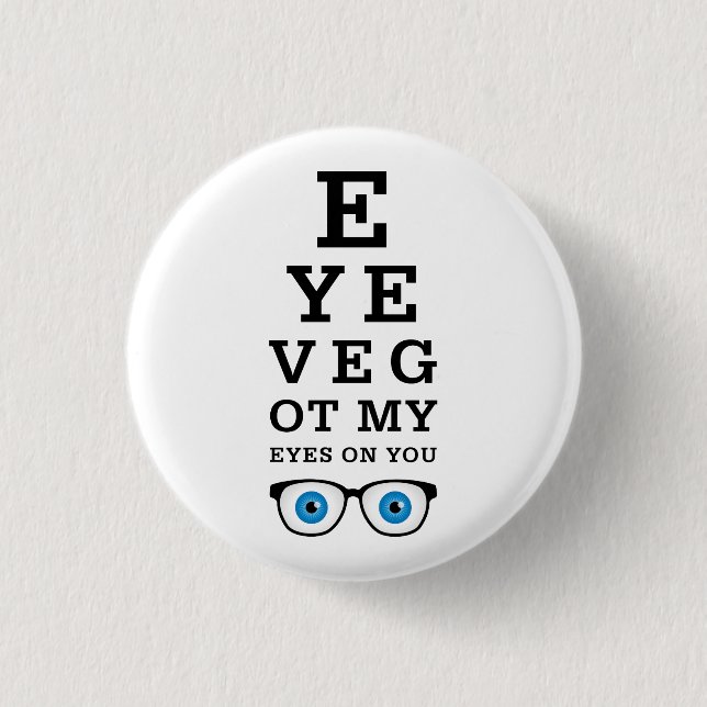 Badge Rond 2,50 Cm Les Yeux Amoureux De Toi (Devant)