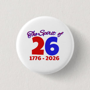 BADGE ROND 2,50 CM L'ESPRIT DE 26 - SEMIQUINCENTENNIAL