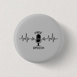 Badge Rond 2,50 Cm Liberté d'expression EKG