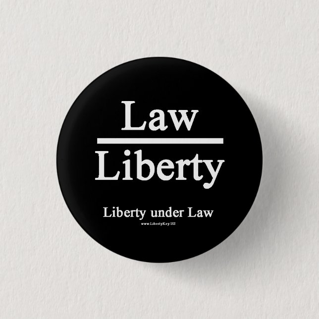 Badge Rond 2,50 Cm Liberty Under Law Button (Devant)